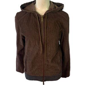 DOLCE & GABBANA CORDUROY JACKET BROWN JACKET HOODIE MADE IN ITALY  UNISEX MEDIUM